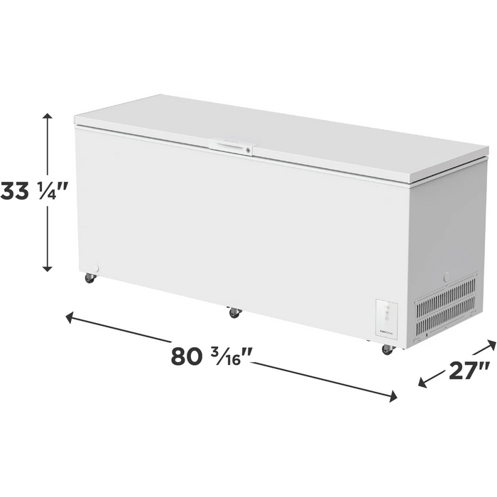 Frigidaire 80" Freestanding Convertible Chest Freezer, FFCL2562AW