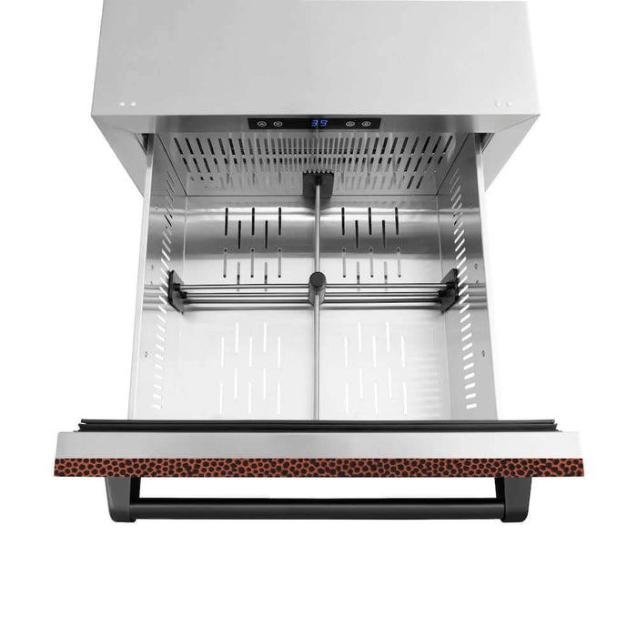 ZLINE 24" Touchstone 168 Can Outdoor-Rated Dual Refrigerator Drawer RDSO-HH-24