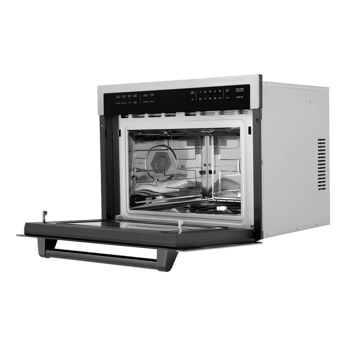 ZLINE 24” Convection Microwave, Stainless Steel, Black MWOZ-24-SS-MB