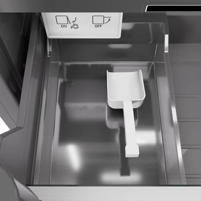 ZLINE 18" Right Hinge Column Freezer Stainless Steel, Graphite Gray Interior Champagne Bronze RCFVRZ-30418-CB