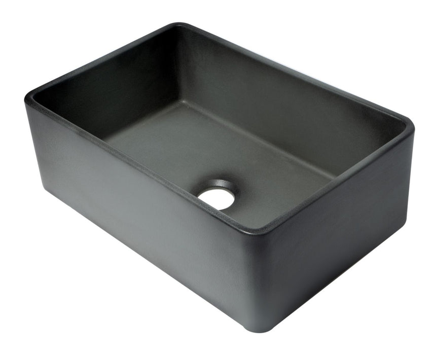 ALFI brand 30" Fireclay Farmouse Kitchen Sink In Concrete Color ABCO3020SB