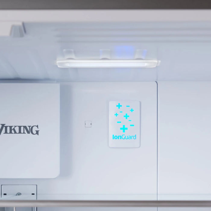 Viking® 3 Series 36" Stainless Steel Counter Depth Freestanding French Door Refrigerator RVFFR336SS