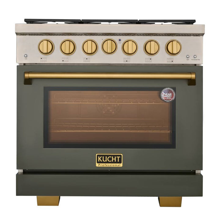 KUCHT 36" Natural Gas Range, KFX3600X-7AAG