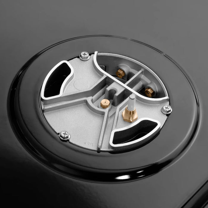 ZLINE Autograph Edition 36" Paramount Dual Fuel Range, DuoPro™ Cooktop, Electric Convection Oven, Black Stainless Steel, Helix Handle PSDRBZ-36-KCB