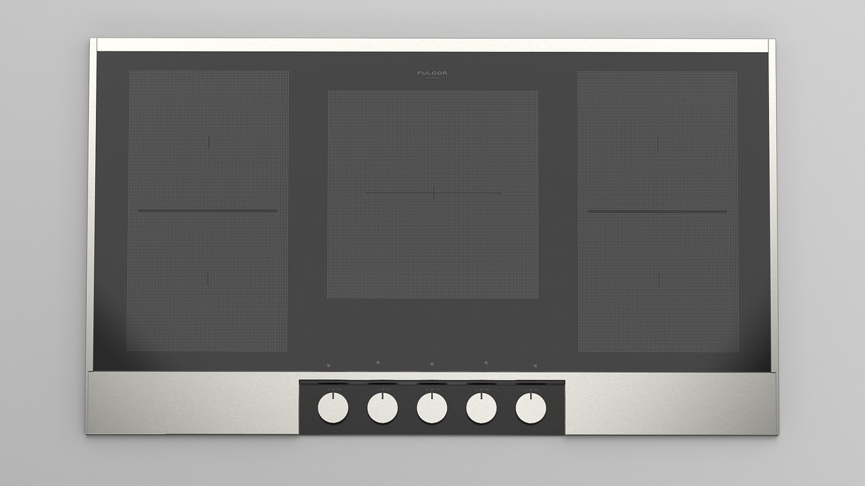 Fulgor 36” Customizable Satin Aluminum Cooktop, F7ECIK36AS1