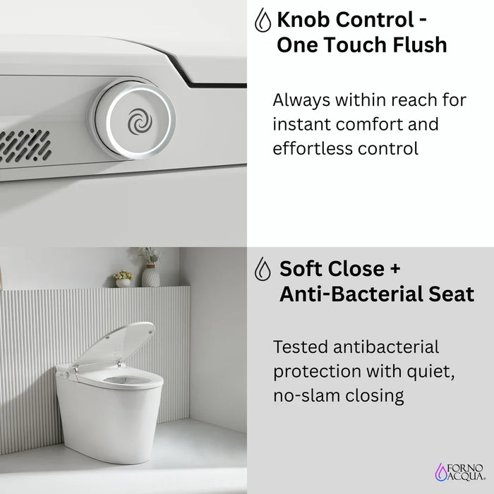 Forno ACQUA Luxurious Smart Toilet CSTS00 - Close-Up View