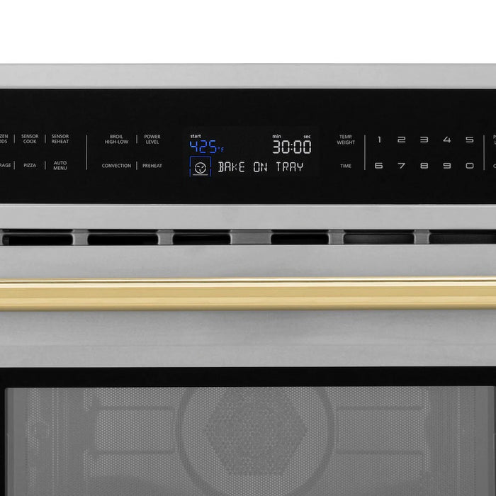 ZLINE 30” Convection Microwave, Stainless Steel, Gold MWOZ-30-G