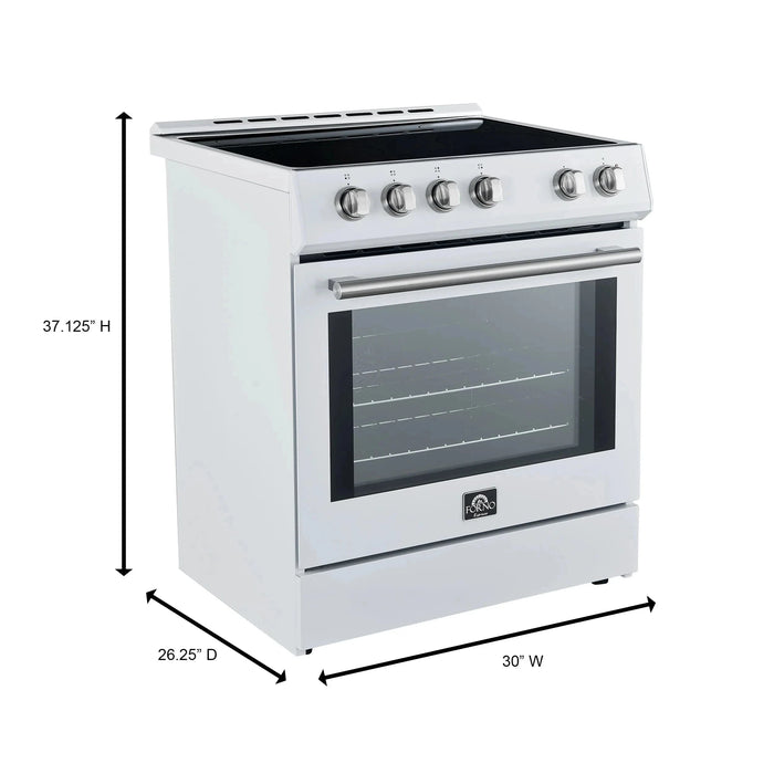 FORNO Espresso Leonardo 30" Induction Range FFSIN0982-30WHT