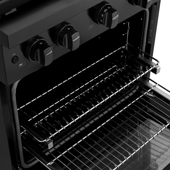 ZLINE 30" Paramount Gas DuoPro™ Cooktop, Convection Gas Oven, Accents PSGRBZ-30-CB