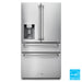 THOR Kitchen 36" Counter Depth Refrigerator, Water Dispenser, Ice Maker - Side View