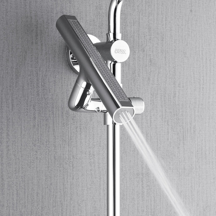 Forno Acqua AcquaFALL Shower, Overhead Rainfall Shower, Handheld Shower Head SCW1CP-S8