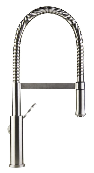 ALFI brand Brushed Gooseneck Single Hole Kitchen Faucet AB2015