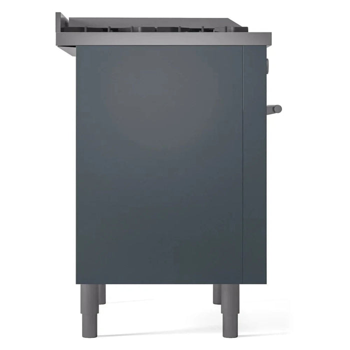 ILVE 36"Professional Plus Liquid Propane Dual Fuel Range, Blue Grey UP36FWMPBGLP
