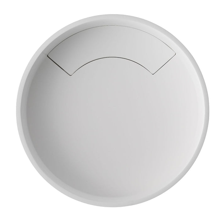 ALFI brand Black Matte 15" Round Solid Surface Resin Sink ABRS15RBM