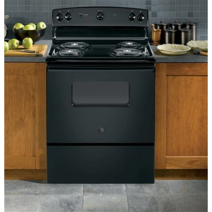 GE 30" Freestanding Electric Range, JBS160DMBB