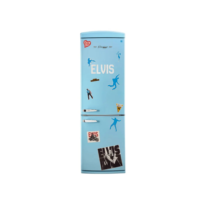 UNIQUE 24" Elvis Classic Retro Bottom Mount Refrigerator, UGP-340L E AC