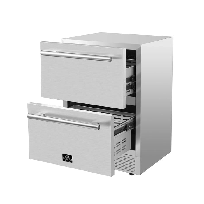 FORNO Como 24" Outdoor/Indoor Drawer Refrigerator FDROD1611-24S