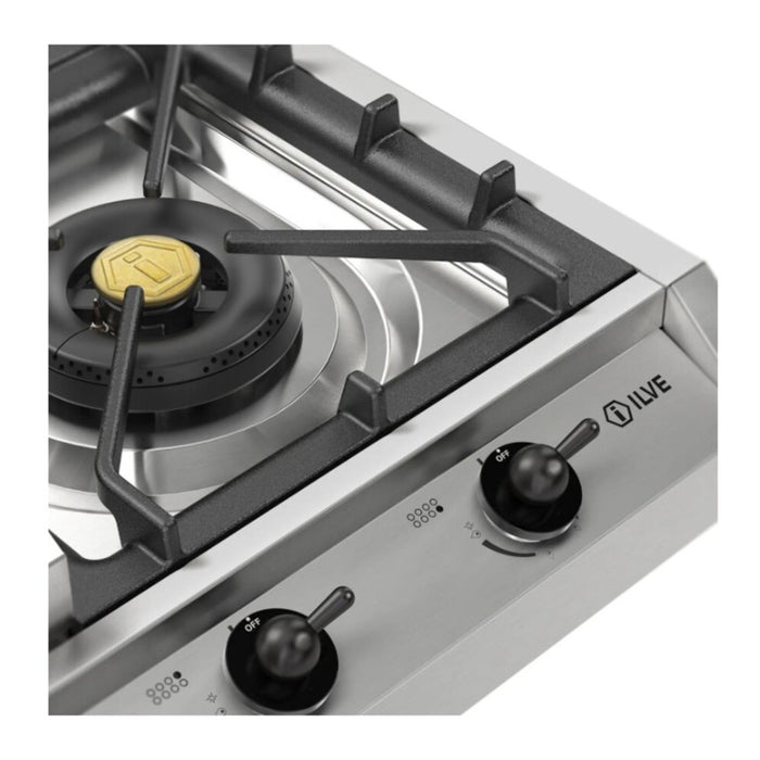 ILVE Nostalgie II 48" Built-In Gas Cooktop UHCP1265FNSSB