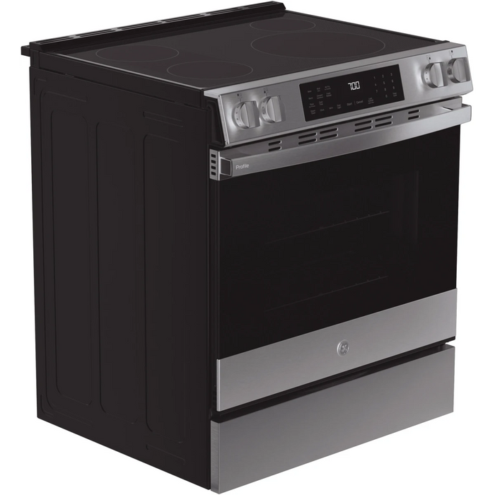 GE 30" Smart Slide-In Induction Range, PHS700AYFS