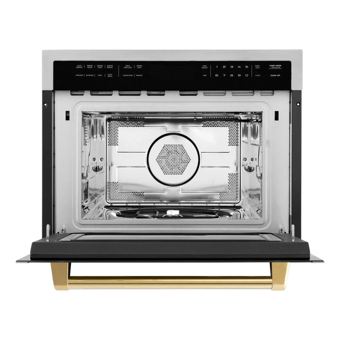 ZLINE 24" Convection Microwave, Stainless Steel, Gold MWOZ-24-G