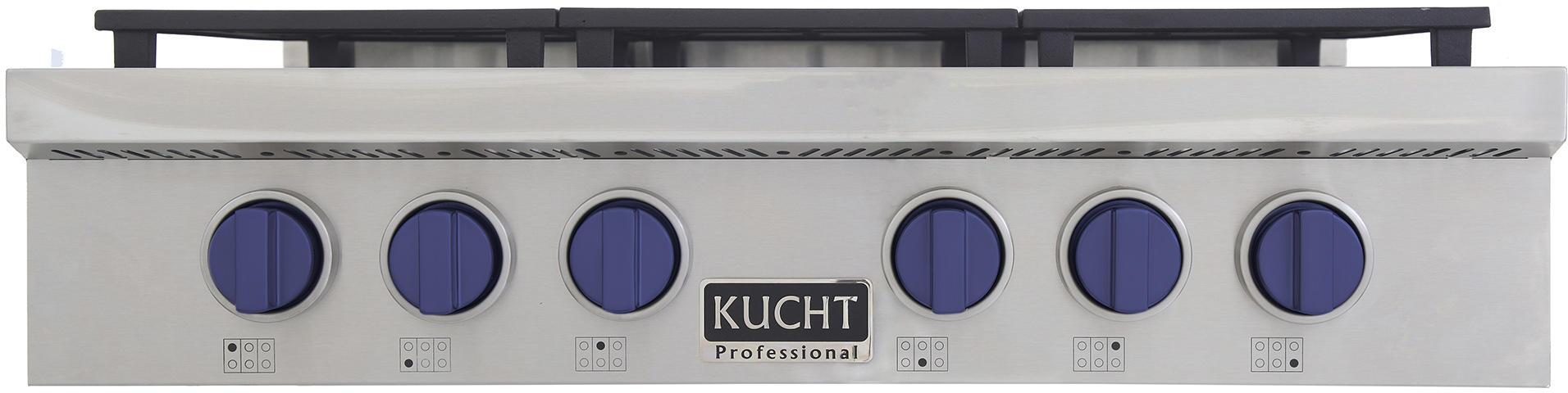 KUCHT 36 Inch Gas Sealed Burner Rangetop-KFX369T-B