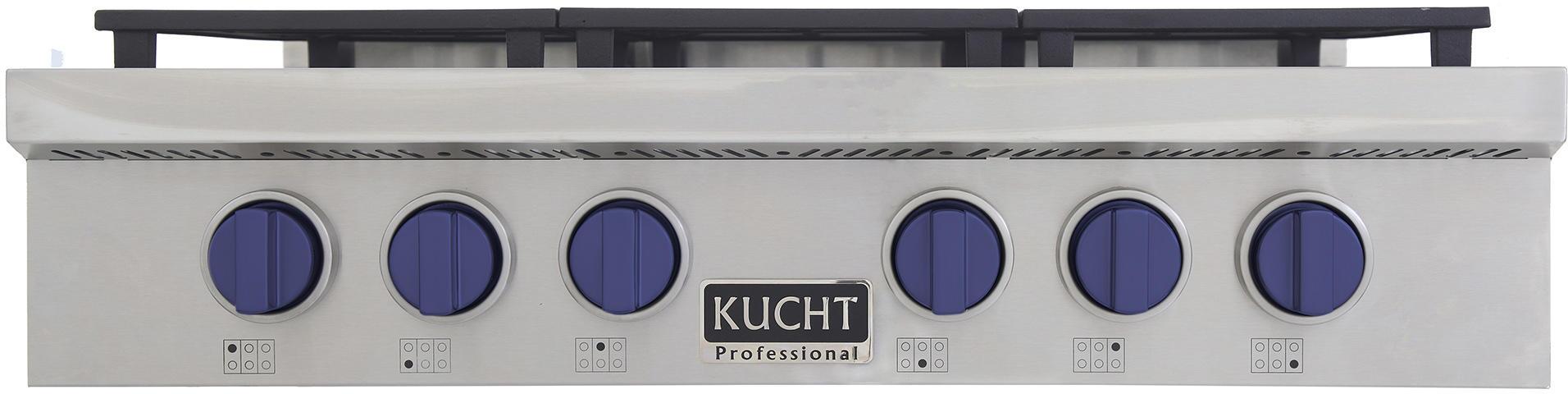 Kucht 36"  Stainless Propane Cooktop-KFX369T/LP-B Kucht