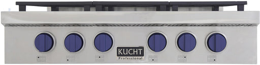 KUCHT 36 Inch Gas Sealed Burner Rangetop-KFX369T-B - Farmhouse Kitchen and Bath