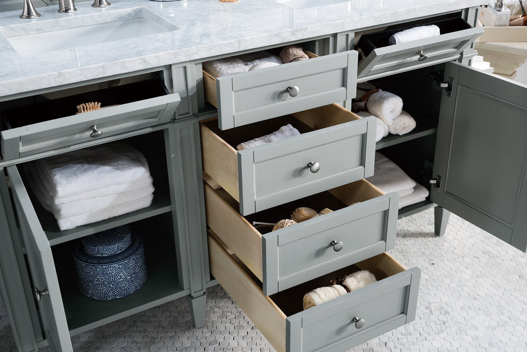 James Martin Brittany 60" Double Bathroom Vanity, Urban Gray