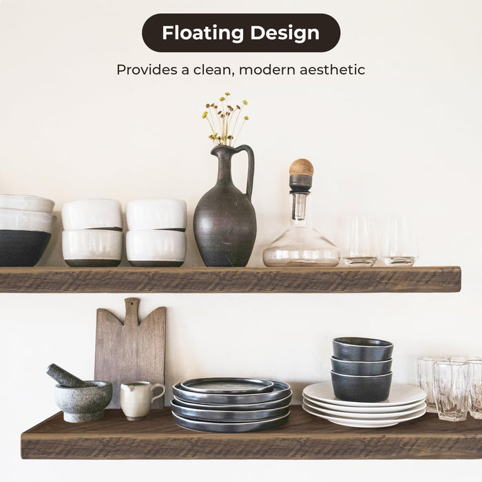 Reclaimed Wood Floating Shelves Real Solid Wood Floating Shelves Handmade Thick Floating Shelves