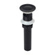 Matte Black Pop up Drain Stopper With Overflow - AK82003MB