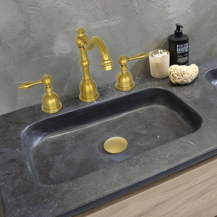 Matte Black Pop up Drain Stopper With Overflow — AK82011-MB