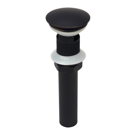 Matte Black Pop up Drain Stopper With Overflow - Additional View