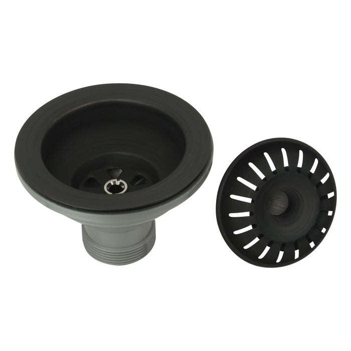 Oil Rubbed Bronze Kitchen Sink Stopper Replacement for 3-1/2 Inch Standard Strainer Drain - AK82102ORB