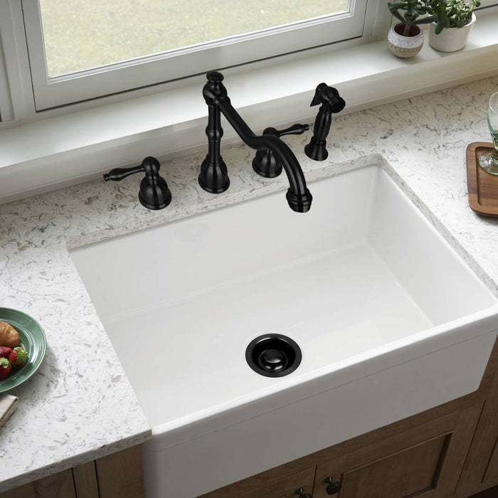 Matte Black Kitchen Sink Garbage Disposal Flange Stopper - AK82201MB