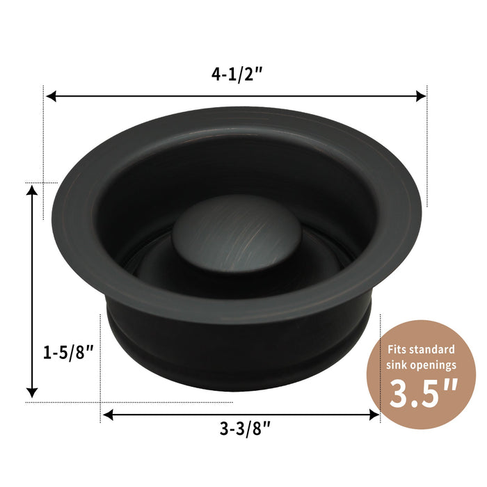 Matte Black Kitchen Sink Garbage Disposal Flange Stopper - AK82201MB