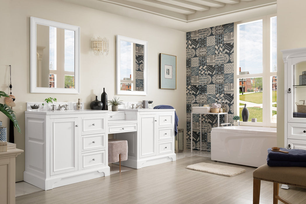 James Martin De Soto 94" Double Bathroom Vanity, Bright White