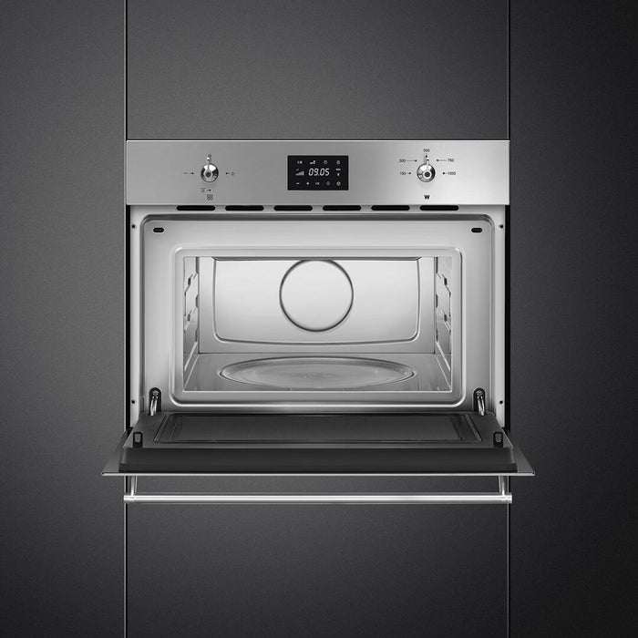 SMEG 24' Total Capacity Electric Single Wall Oven, Stainless Steel Cavity in Stainless Steel , SFU4300MX SMEG