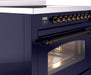 ILVE Nostalgie II 36 " Electric Range, Blue, Bronze Trim UPI366NMPMBB ILVE