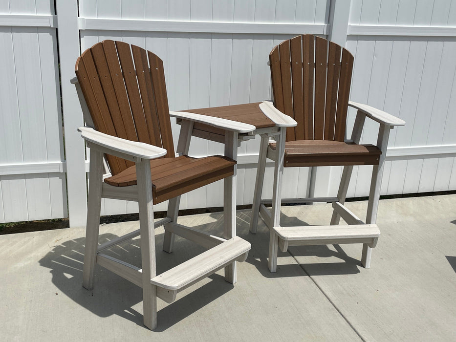 HDPE Outdoor Conversation Set – 2 Chairs with Interlocking Table