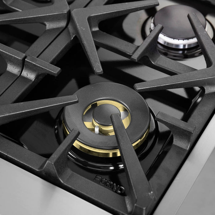 FORNO Massimo 48" French Door Gas on Gas Range FFSGS6439-48