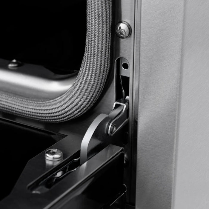 ZLINE 48"Classic Gas Range, Convection Gas Oven, Satin Stainless Steel, Black Matte Door, Accents CGRSZ-BLM-48-CB