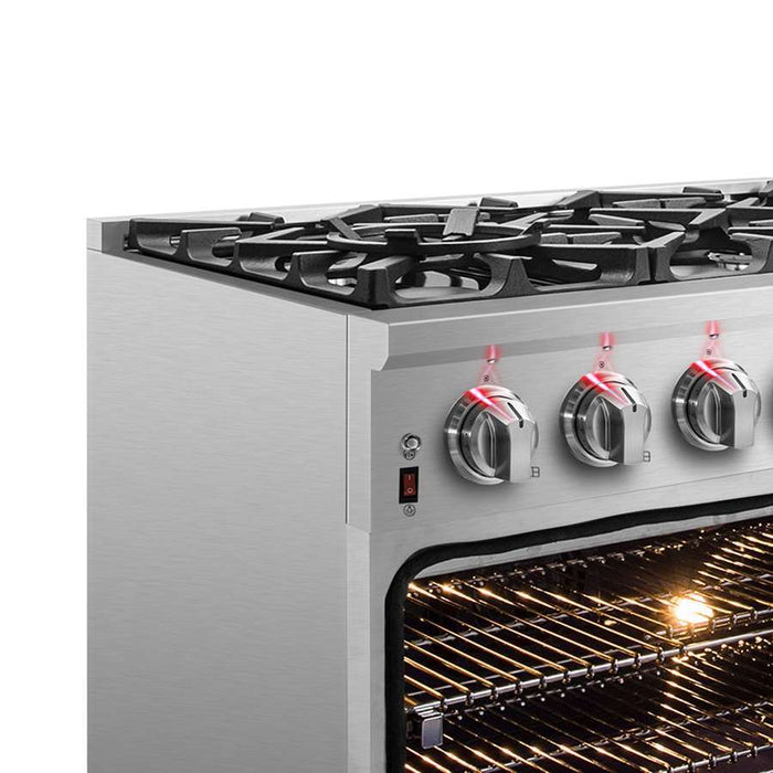 FORNO Massimo 36″ Dual Fuel Range FFSGS6125-36