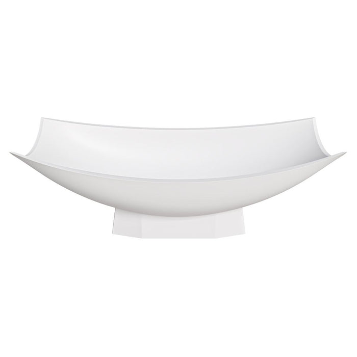 ALFI brand White Matte 71" Solid Surface Resin Free Standing Hammock Style Bathtub AB9992