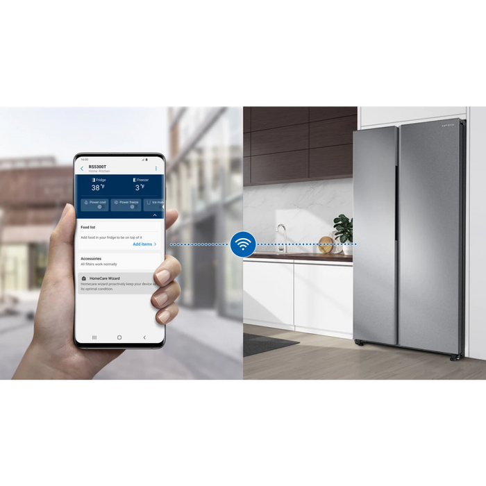 Samsung 36" Freestanding Side by Side Smart Refrigerator RS28A500ASR