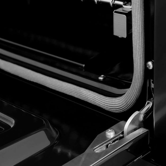 ZLINE 48" Select Dual Fuel Range Gas Cooktop Electric Convection Oven Black Stainless Steel Brass Burners HDRB-BR-48