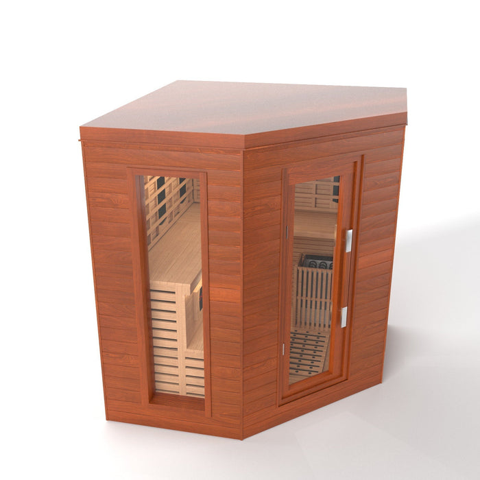 SAUNA EVOLUTION®  Indoor Luxury Cabin Corner Sauna Luna - 1
