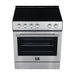 Forno 2-Piece White Kitchen Bundle - 30" Electric Range, 36" Bottom Freezer Refrigerator - Alternate View