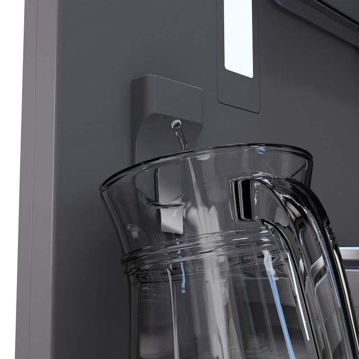 ZLINE 60" Panel Ready Built-In Bottom Freezer Refrigerator,Water Dispenser, Ice Maker, DuraSnow® Stainless Steel,Graphite Gray, GRBIV-SN-60