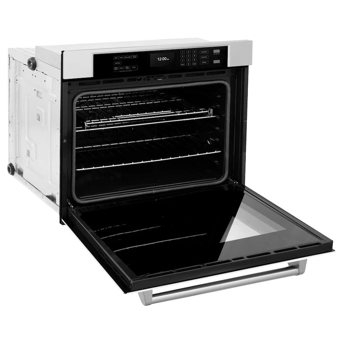 ZLINE 30 "Professional True Convection Single Wall Oven, Air Fry, Self Clean, White Matte WAS-WM-30