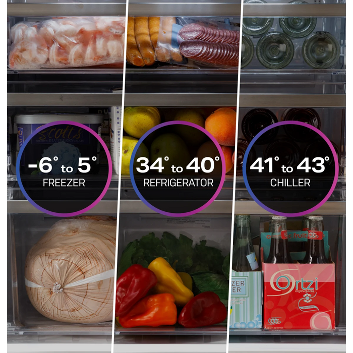 GE 36" 4-Door French Door Smart Refrigerator, PAE28BYTFS